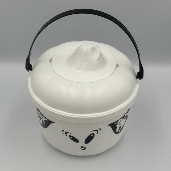 Vintage 1993 McDonald's Ghost Halloween Happy Meal‎ Bucket w/ Cookie Cutter Lid - Picture 2 of 10